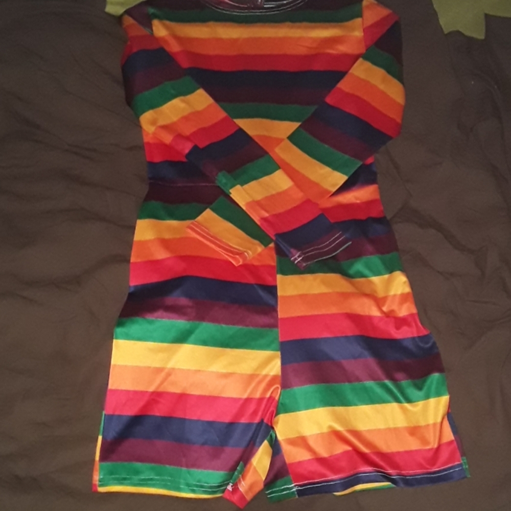 Rainbow pride romper